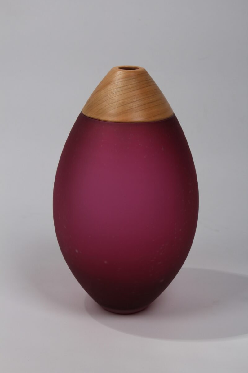 Vase (weinrot)
