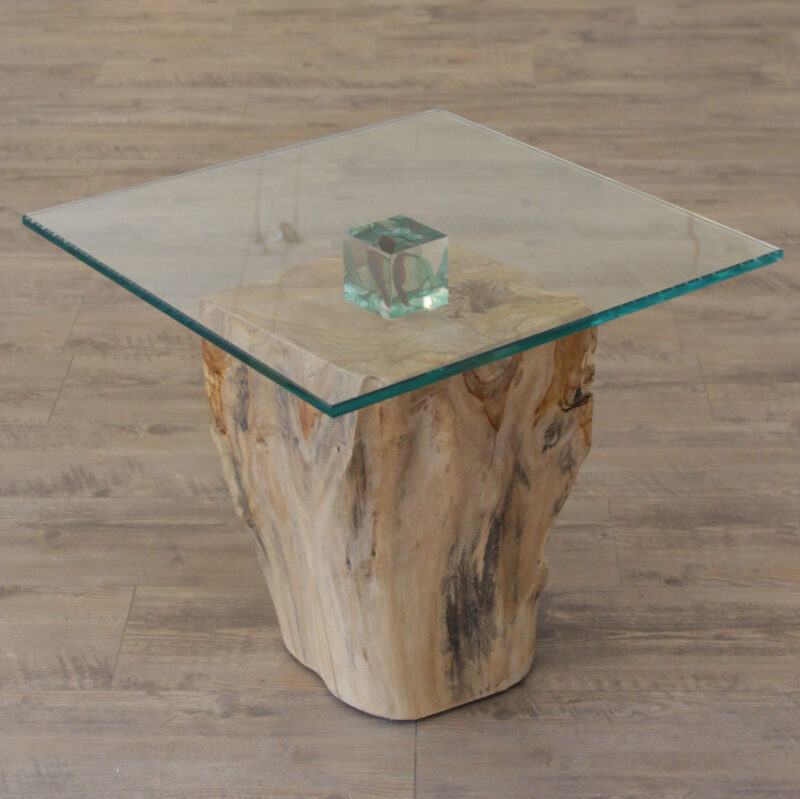 Tisch (Glas/Holz)